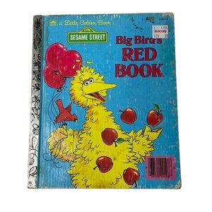 Big Birds Red Book Little Golden Book Sesame Street Series Childrens Book 1990 u